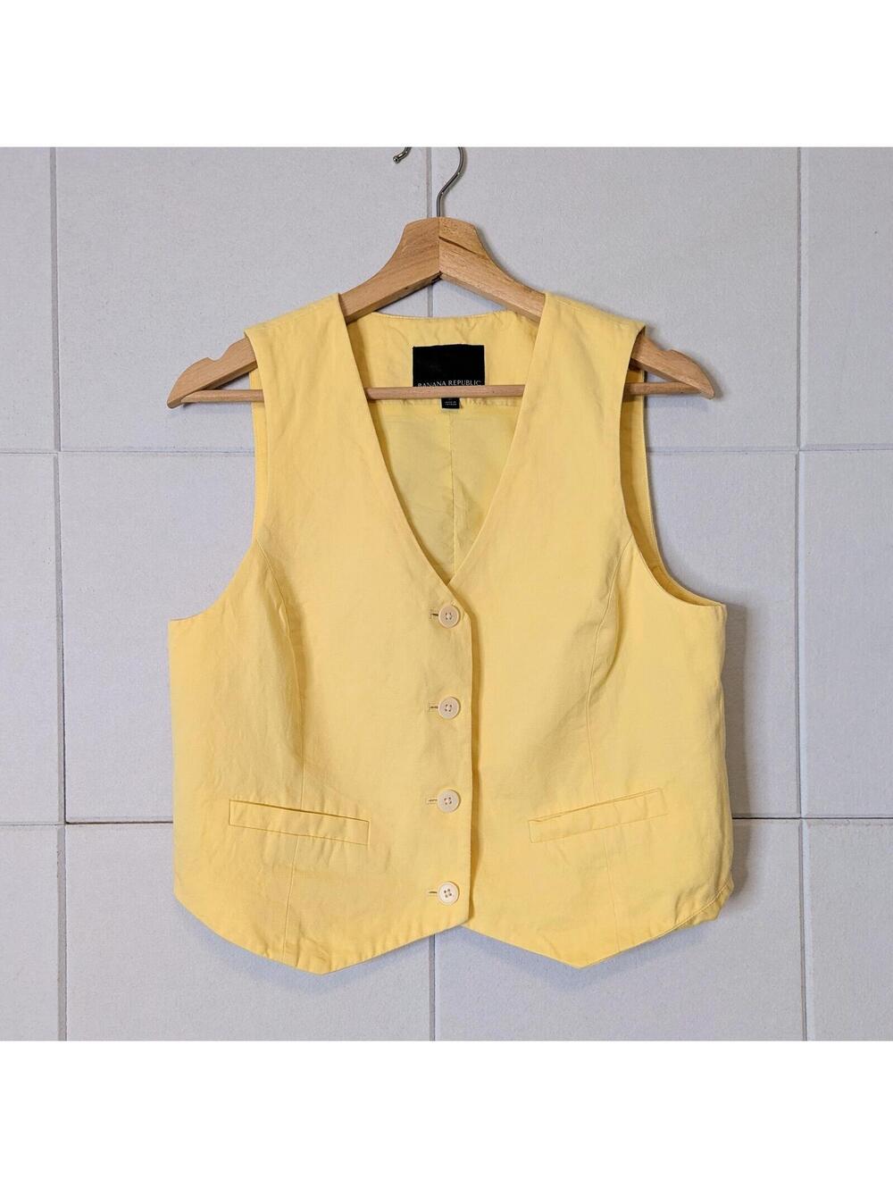 Banana Republic cotton & linen sleeveless vest top